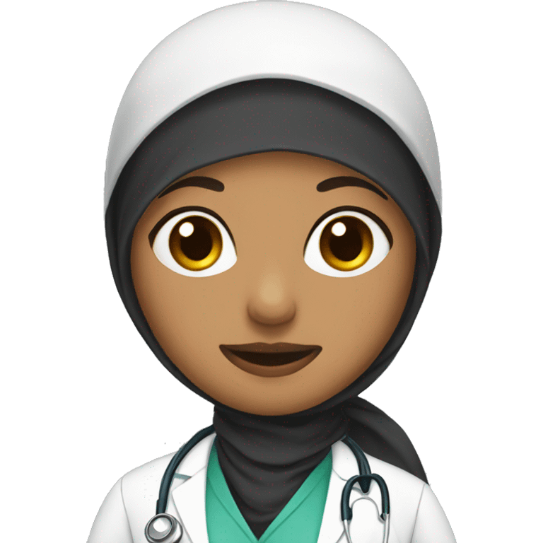 Hijab wearing doctor emoji