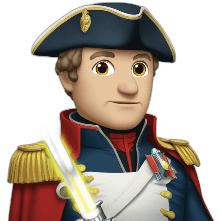 Napoleon with lightsaber emoji