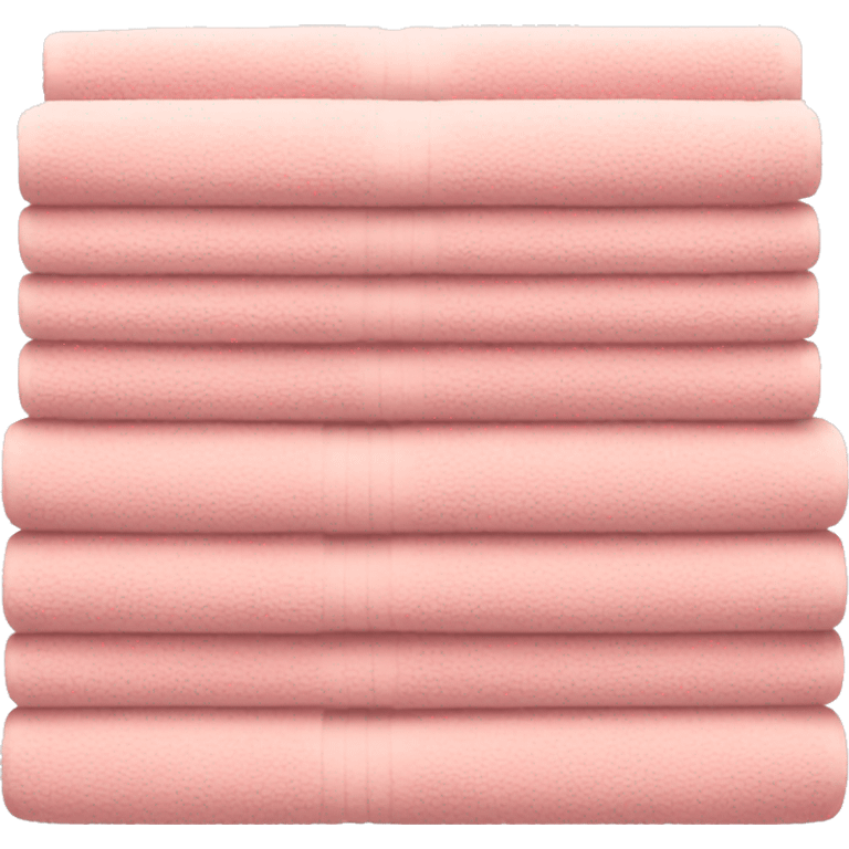 Light pink stacked towels emoji