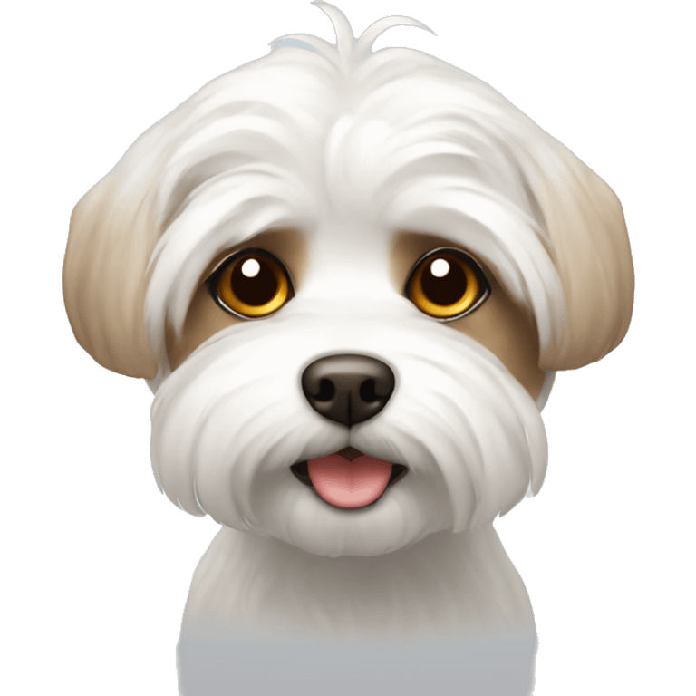 maltese with brown highlights emoji