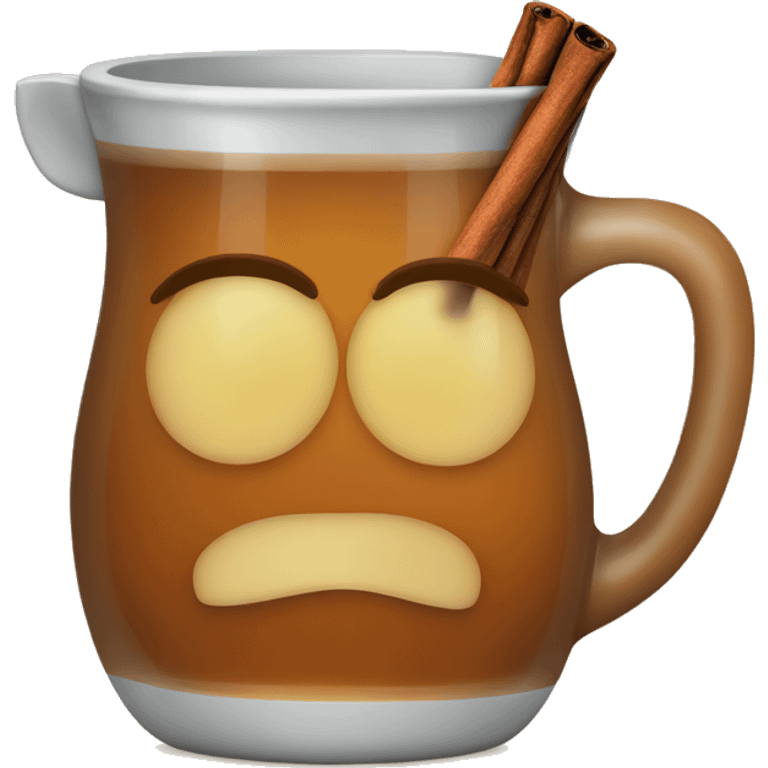 apple cider with cinnamon stick emoji