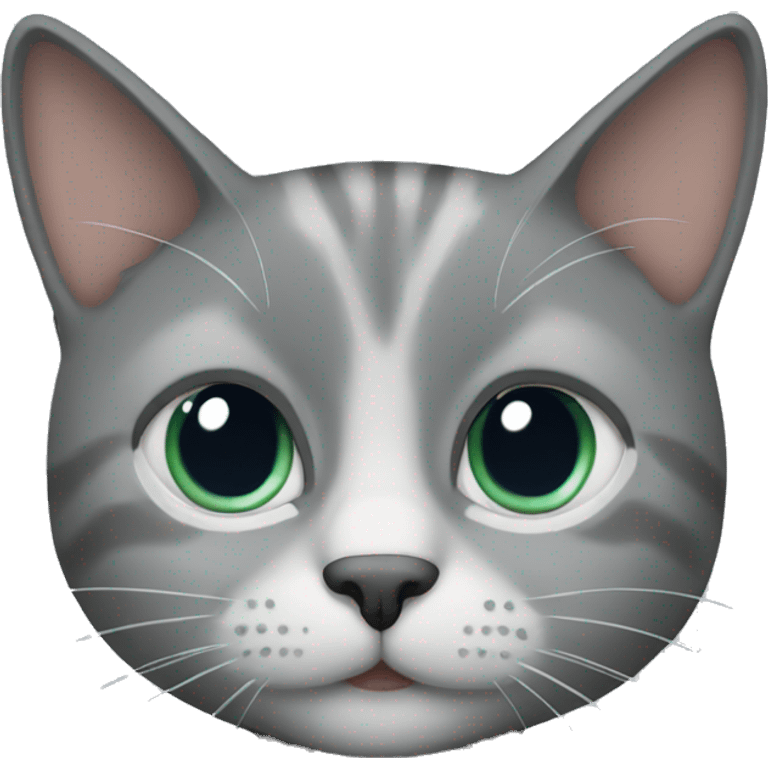 Gray cat emoji