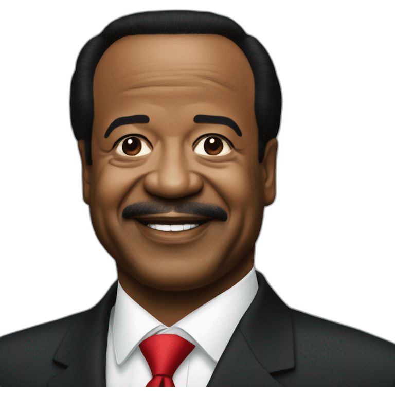 Le président Paul Biya heureux. emoji