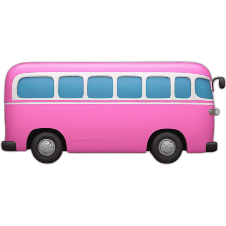 pink bus emoji