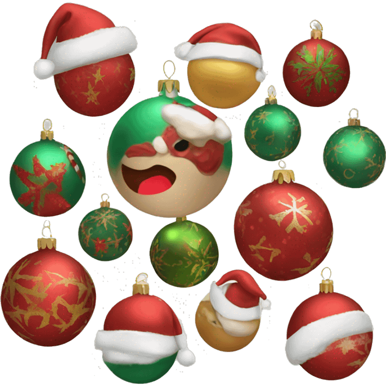 Christmas balls emoji