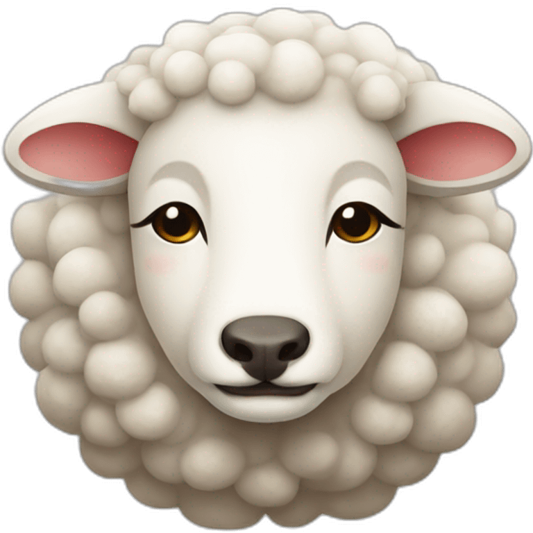 Chinese lazy sheep emoji