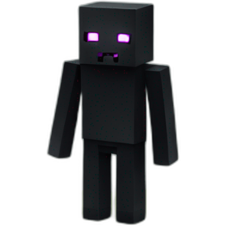 Enderman Minecraft réaliste emoji