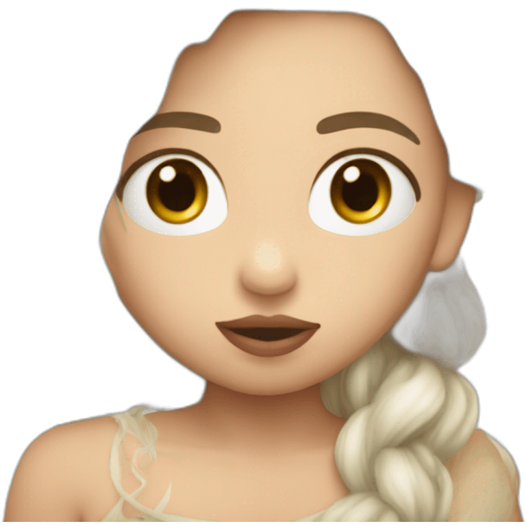 Daenerys Targaryen giving a kiss emoji