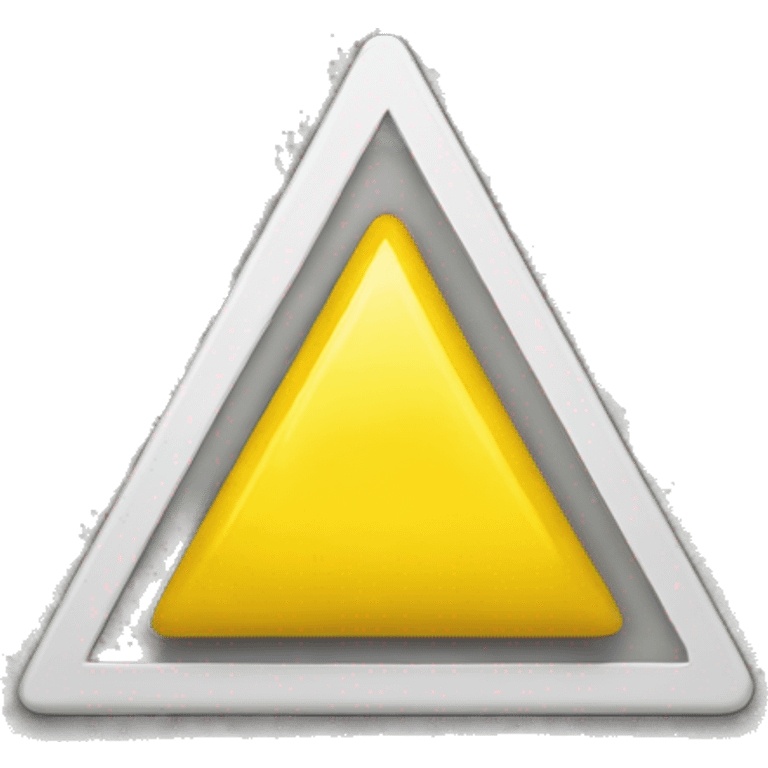 A TRIANGLE alert yellow sig emoji