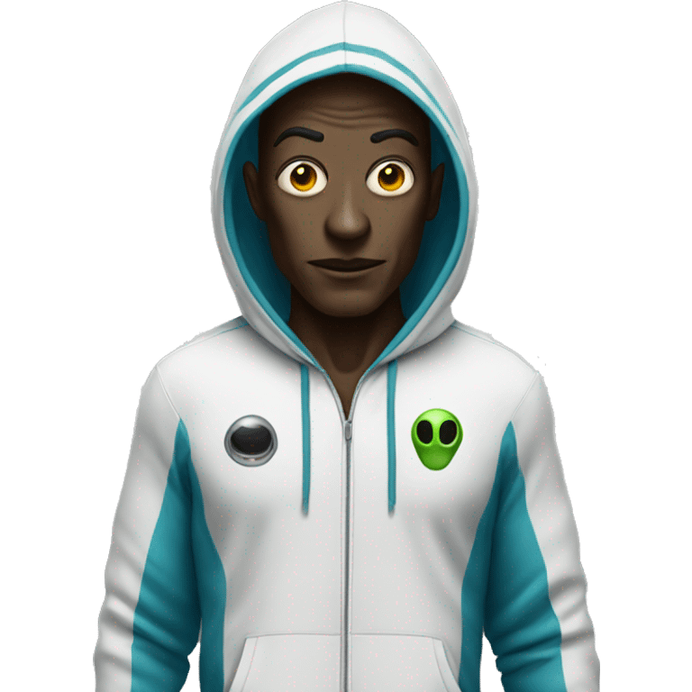 alien with a tracksuit on  emoji