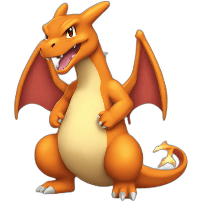 Charizard phoning emoji