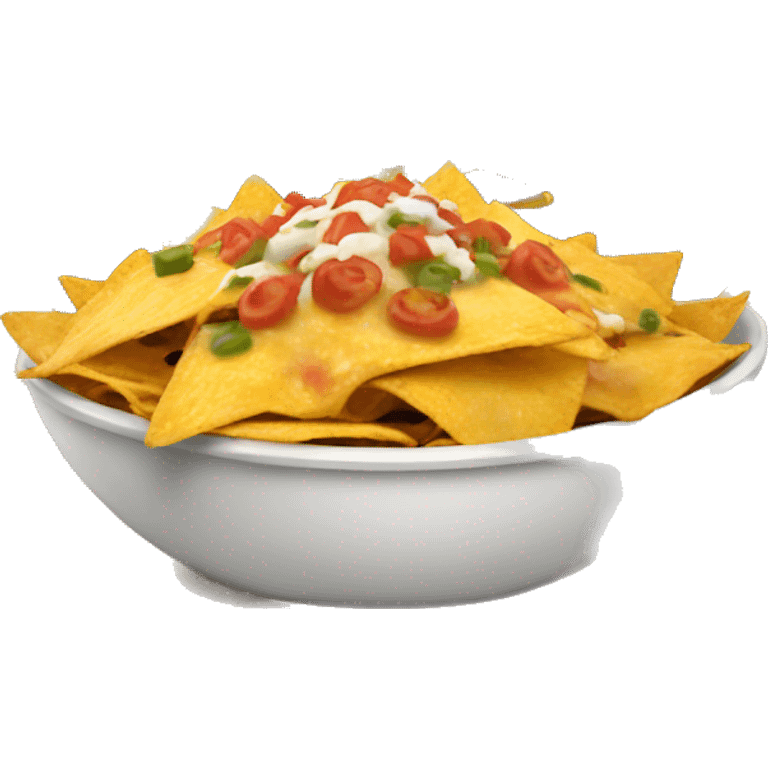 a bowl of loaded nachos emoji