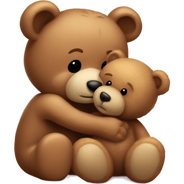 teddy bear kissing another teddy bear emoji