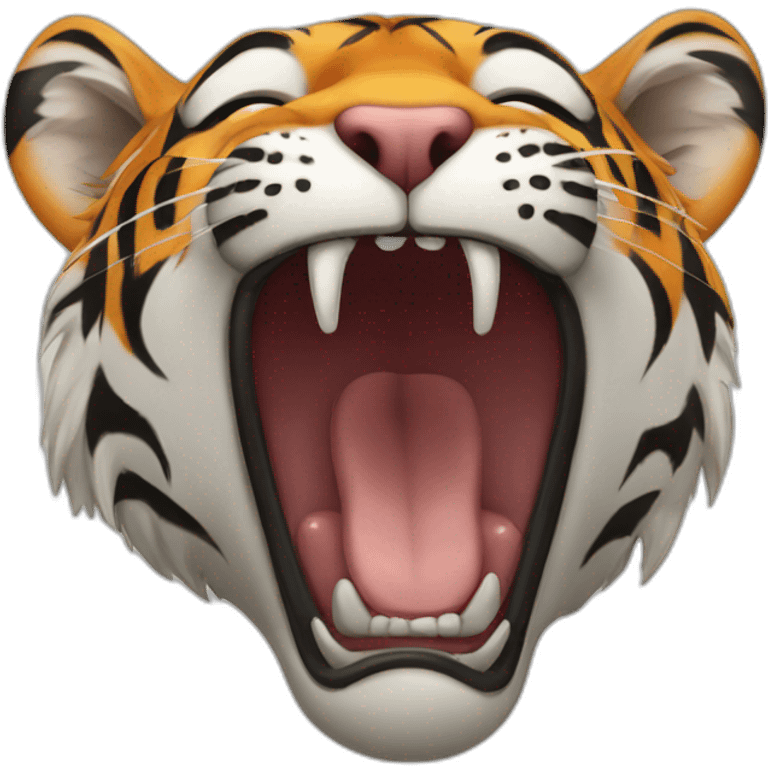 tiger in a mouse's mouth emoji