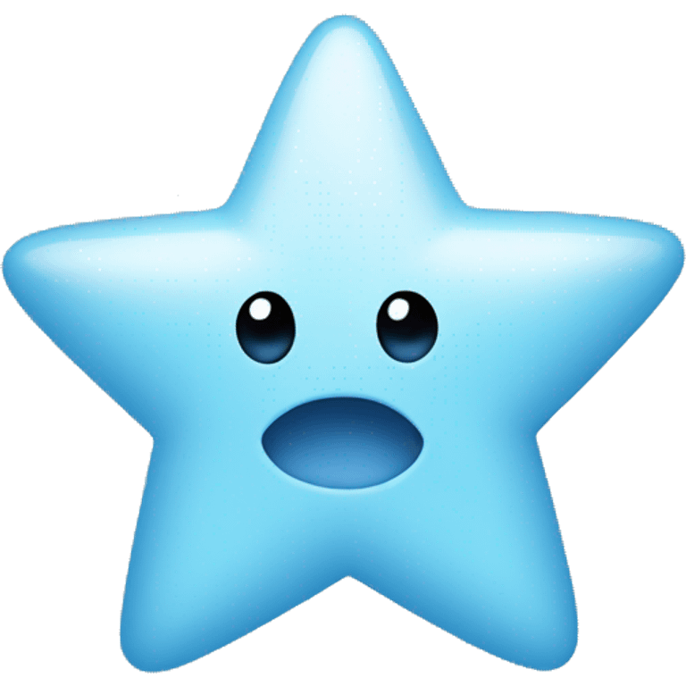 Baby blue star emoji