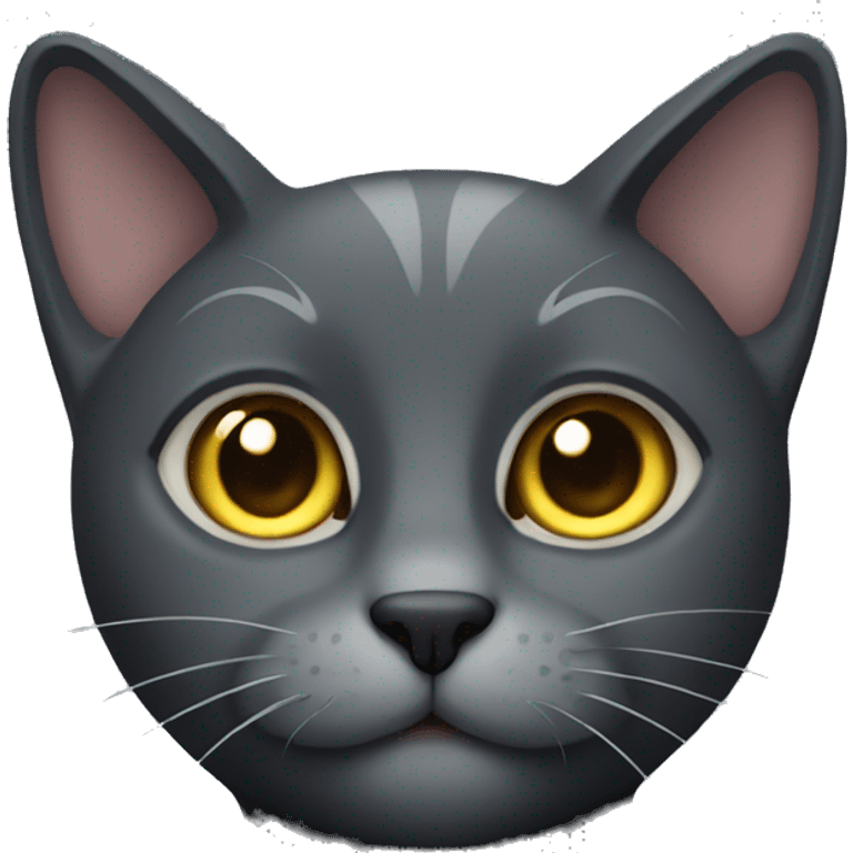 Dark gray cat emoji