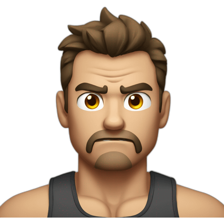 angry gym man emoji