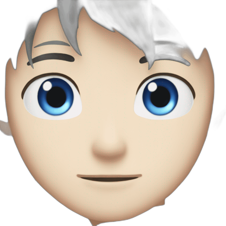 Gojo satoru with blue eyes emoji