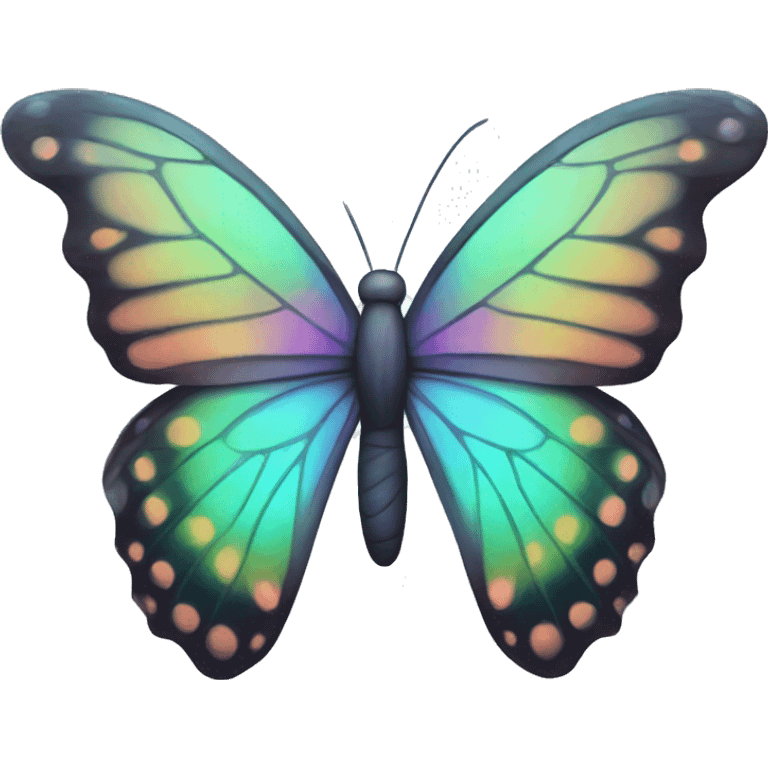 Iridescent butterfly emoji