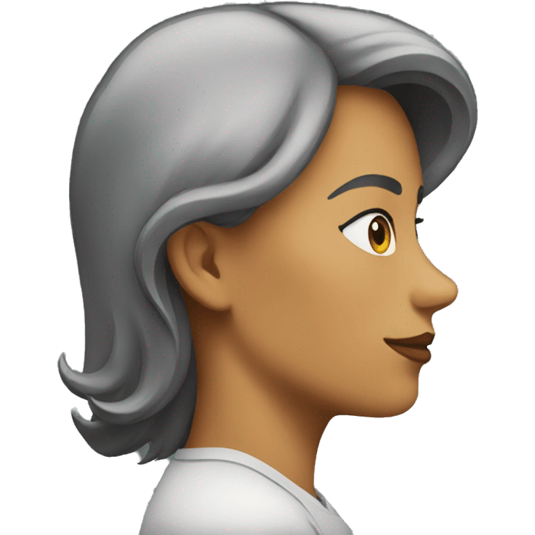 woman side view emoji