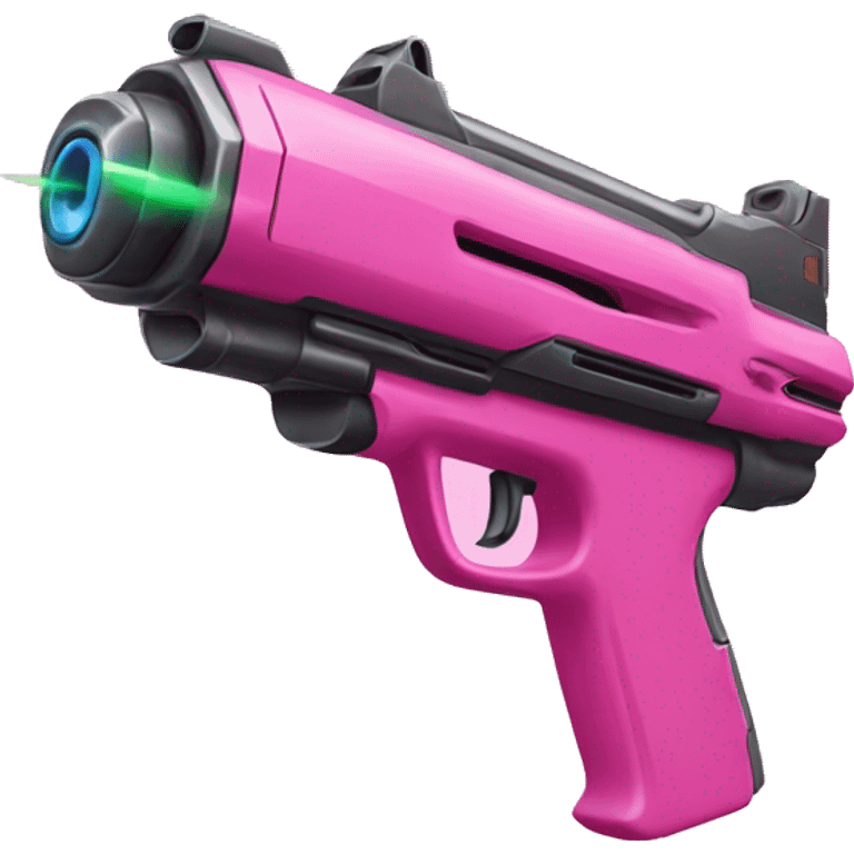 pink laser gun emoji