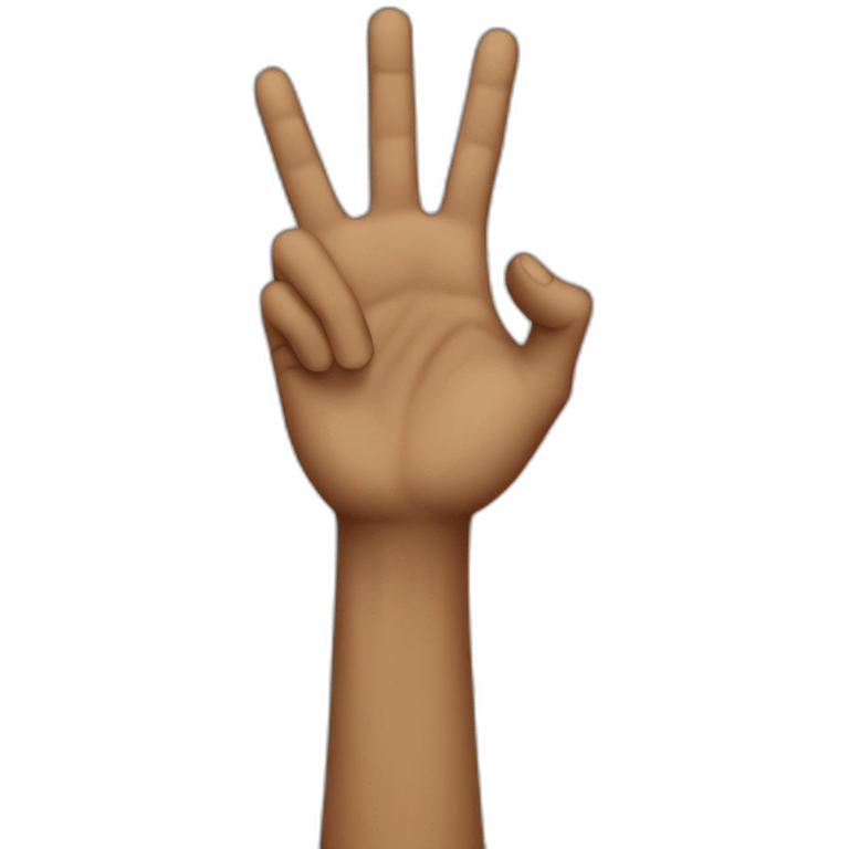 two hands being held up emoji