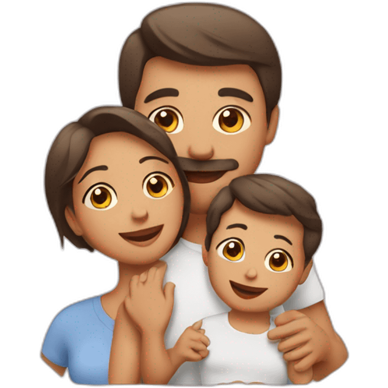 Family mom dad baby emoji