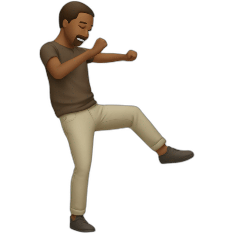  Men doing the DAB emoji