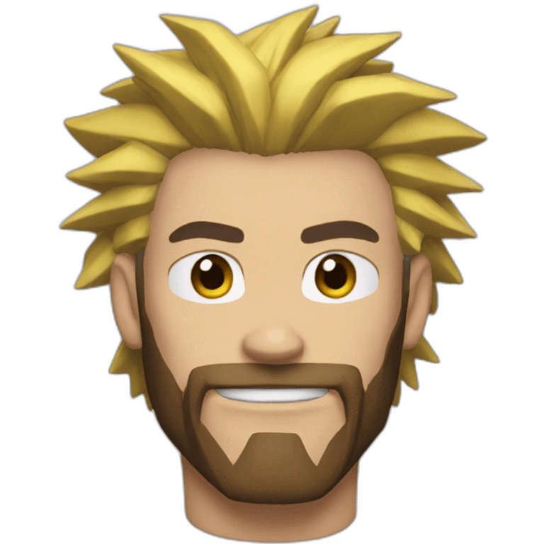 All Might with a brown beard emoji