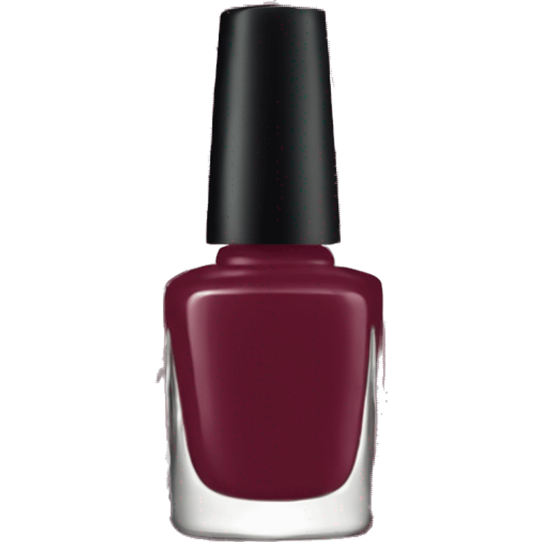 burgundy nail polish emoji