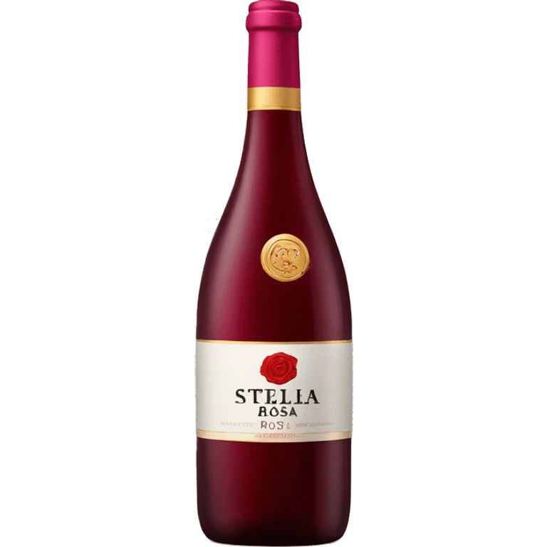 Stella Rosa wine bottle  emoji