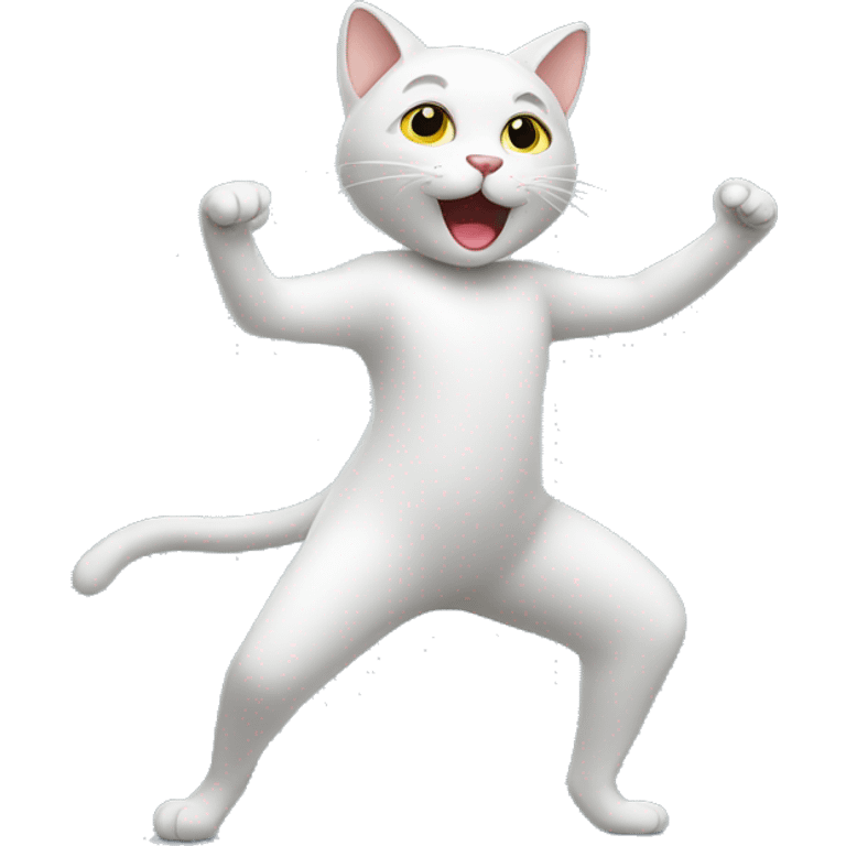 Un chat qui danse emoji