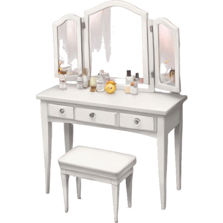 Vanity table with mirror  emoji