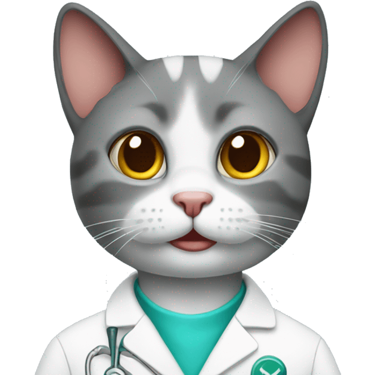 Pharmacist cat emoji