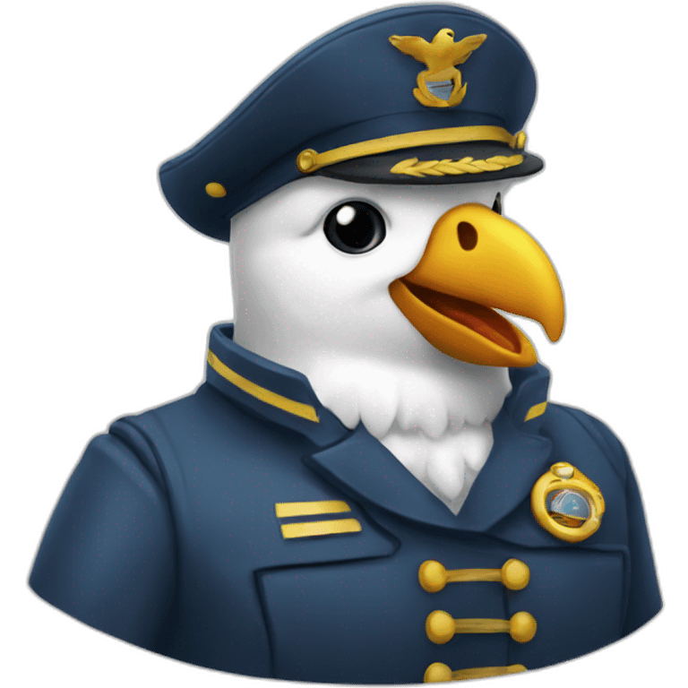 Boat captain gull emoji