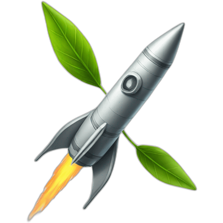 rocket-leaf emoji