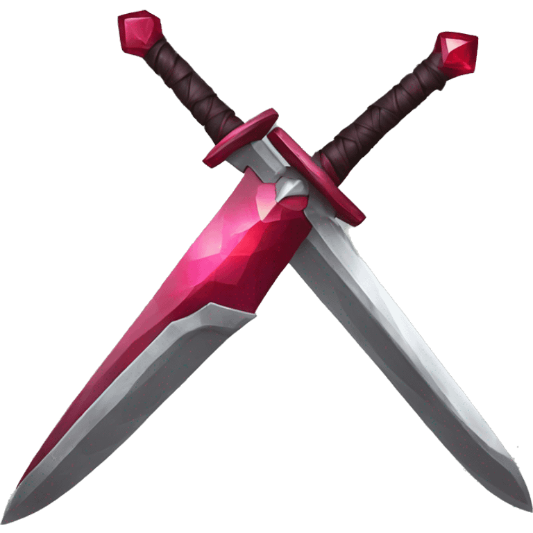 sword 2d ruby emoji