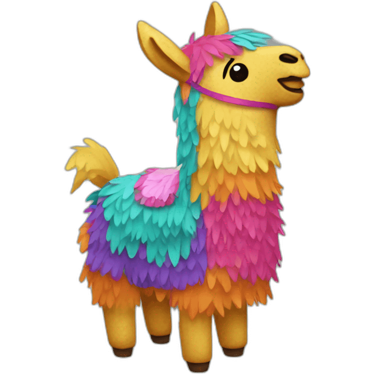 colorful llama-shaped pinata emoji