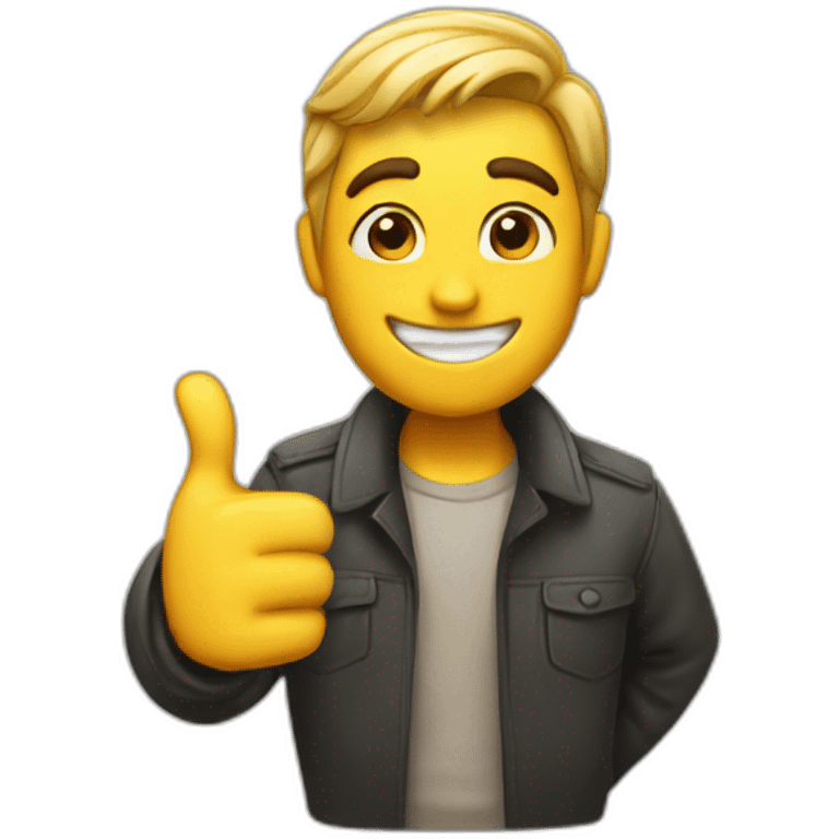 Guy giving a thumbs up emoji