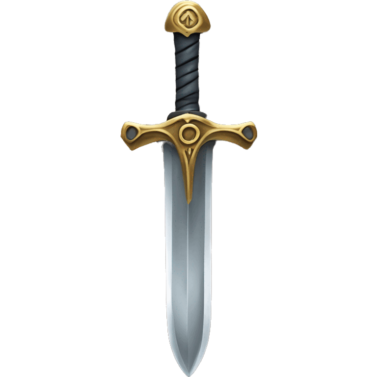 Sword poking out of a rock emoji