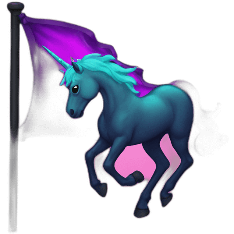 pirate flag neon unicorn emoji