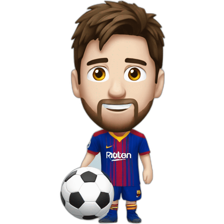 Messi qui embrasse ronal. emoji