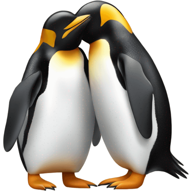 Penguins hugging  emoji