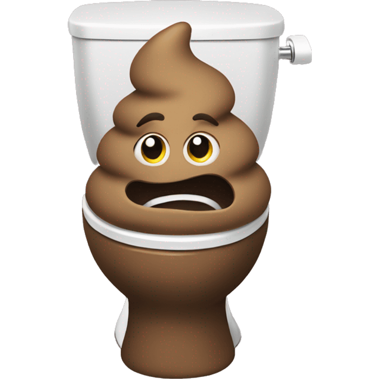 poop in a toilet emoji