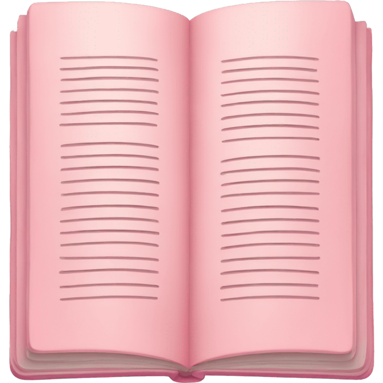 Light pink book emoji