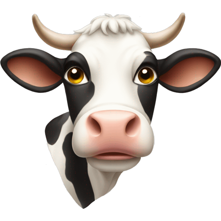 A cow emoji