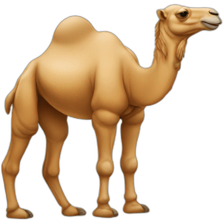 A praying camel emoji