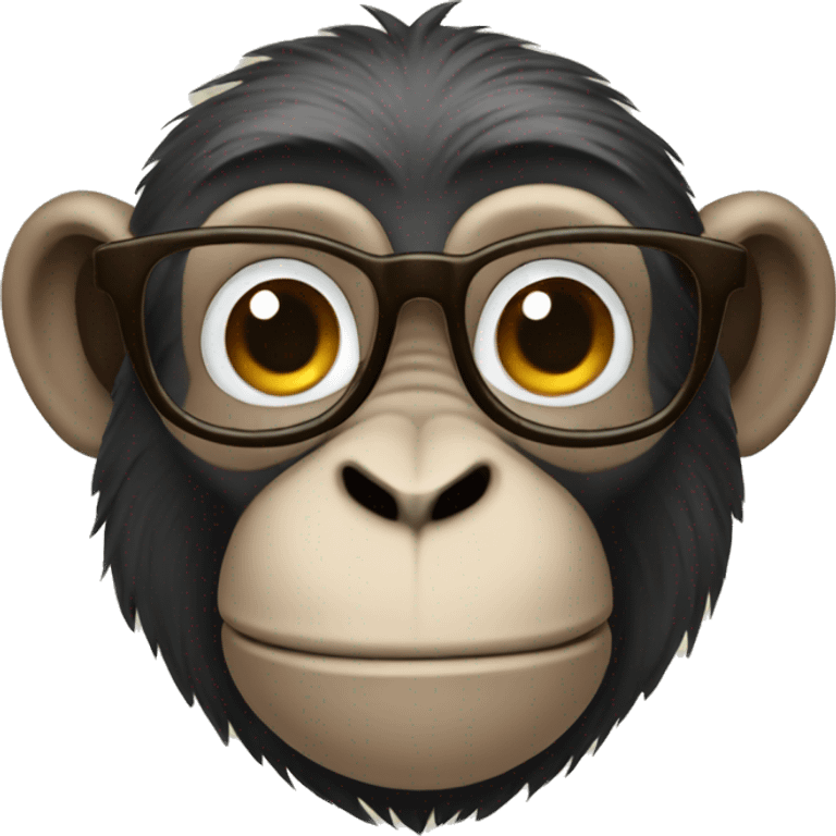 monkey with glasses emoji