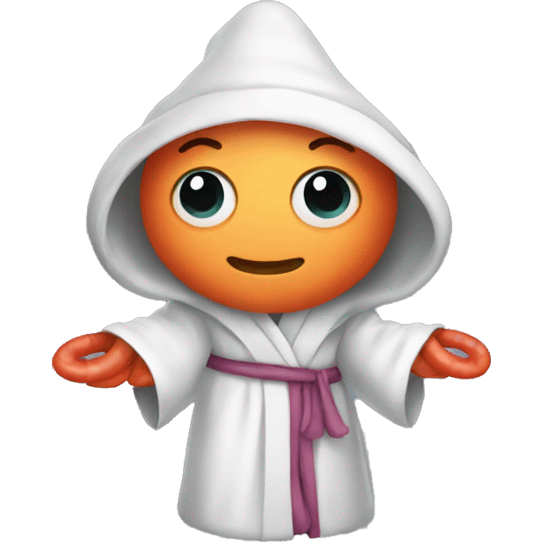 shrimp wearing a robe emoji