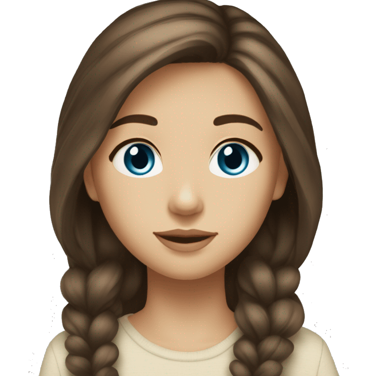 cold brown hair blue eyes light medium yellowtone skintone emoji